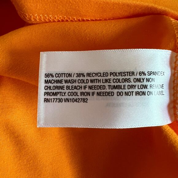 A New Day Women's Orange U-Neck Slim Fit Wide Strap Tank Top - Size Large - NWT - Picture 5 of 7